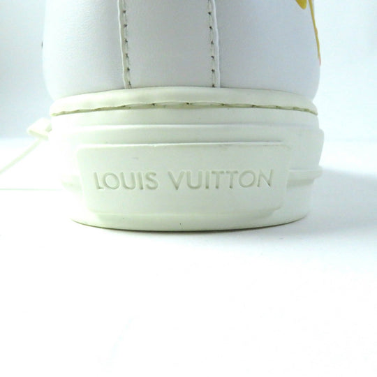 LOUIS VUITTON High cut sneakers Main: Leather white Stellar Line Women 37.5 Used Authentic