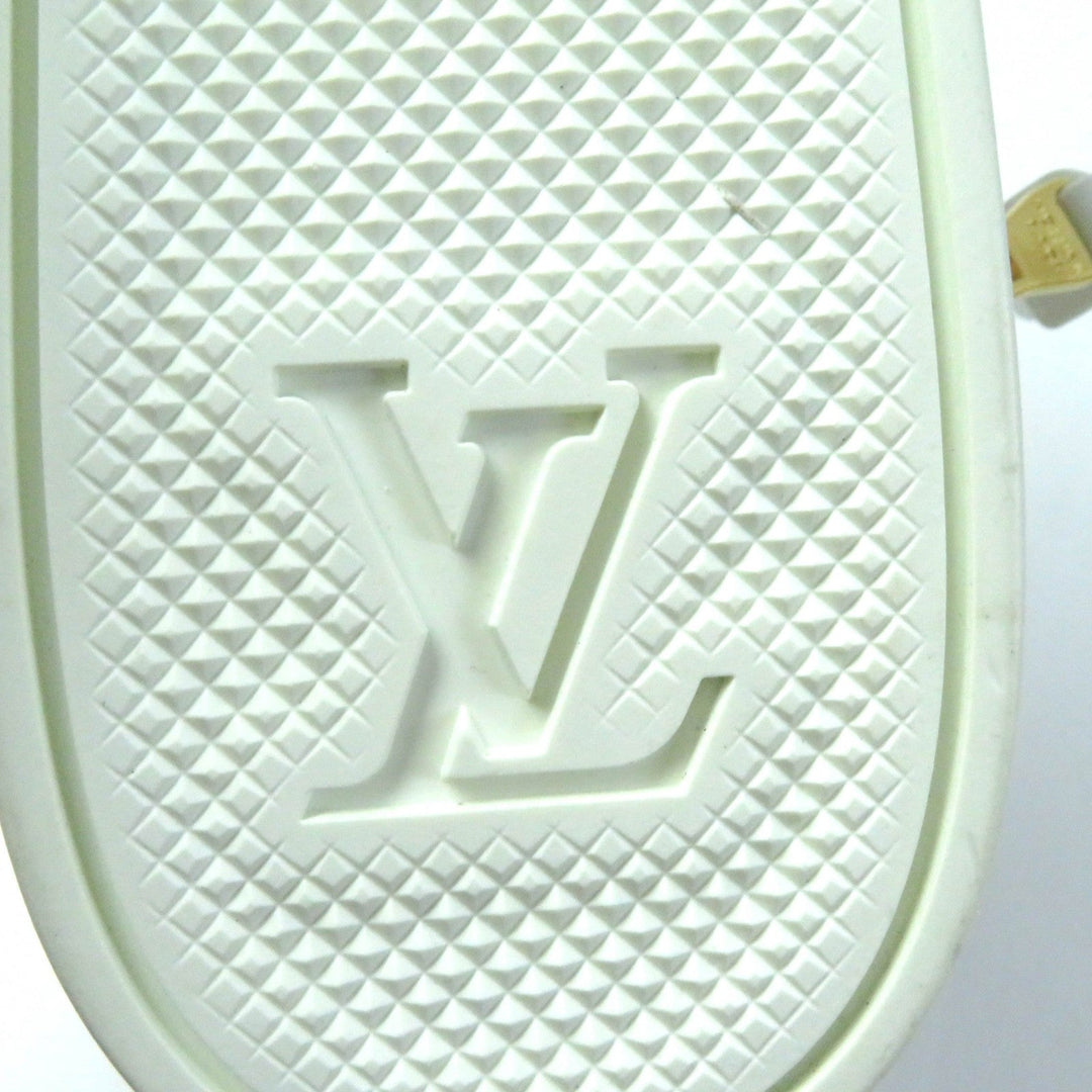 LOUIS VUITTON High cut sneakers Main: Leather white Stellar Line Women 37.5 Used Authentic