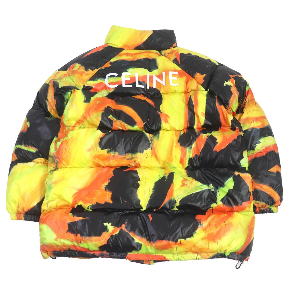 CELINE Jacket 2W430487O Main: 100% nylon, Filling: 100% polyester Orange type Multicolor Thomas Sauter mens 48 Used Authentic