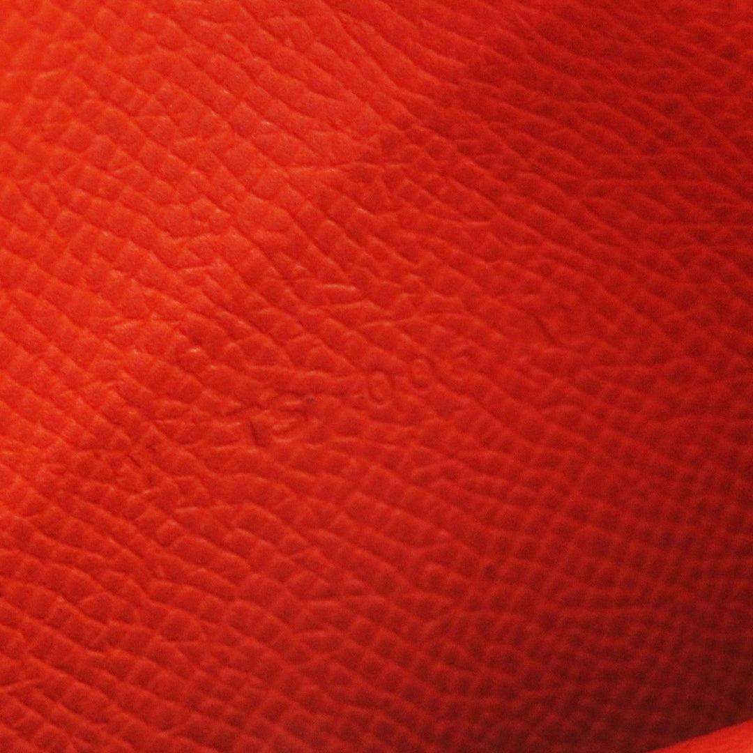 HERMES Coin case Epsom Orange Kelly Pocket Compact Women Used Authentic