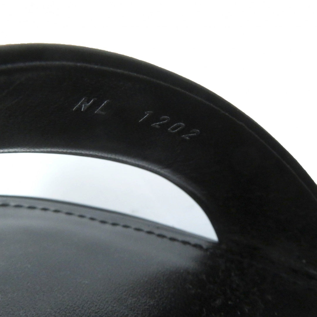LOUIS VUITTON Sandals Main: Leather black Fame Line Women 38 Used Authentic