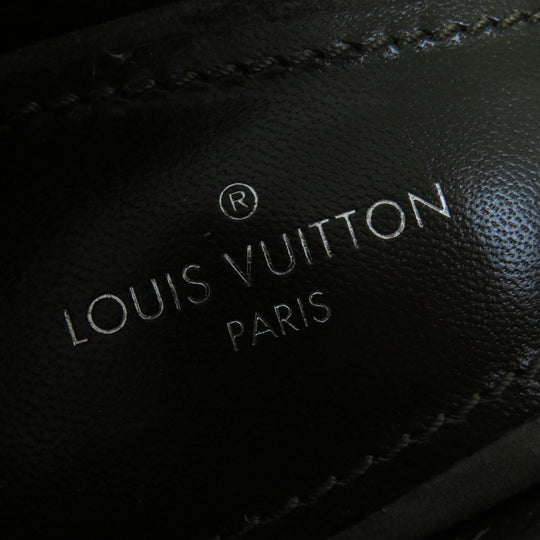 LOUIS VUITTON pumps Main: Suede leather khaki Heartbreaker Line Women 37 Used Authentic