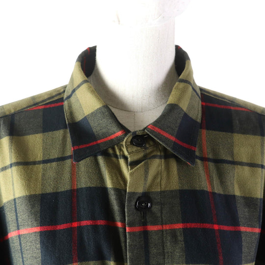 BURBERRY poncho 8017616 Main: 100% cotton khaki Women S/M  P /M Used Authentic