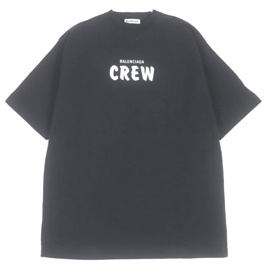 BALENCIAGA Short sleeve T-shirt 620941 Main: 100% cotton black mens XS Used Authentic