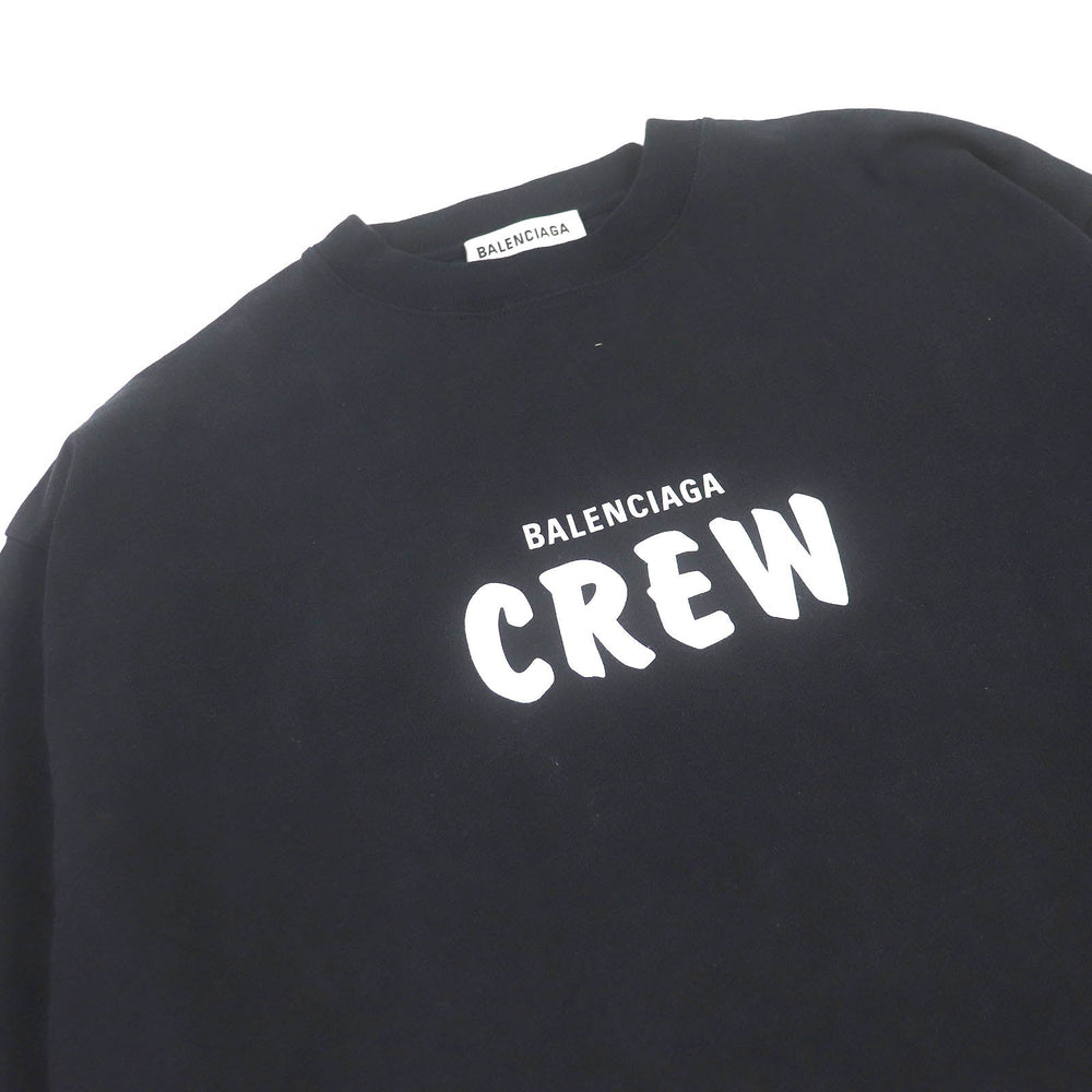 BALENCIAGA Short sleeve T-shirt 620941 Main: 100% cotton black mens XS Used Authentic
