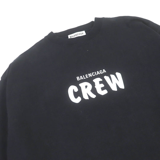 BALENCIAGA Short sleeve T-shirt 620941 Main: 100% cotton black mens XS Used Authentic