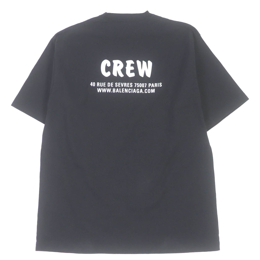 BALENCIAGA Short sleeve T-shirt 620941 Main: 100% cotton black mens XS Used Authentic
