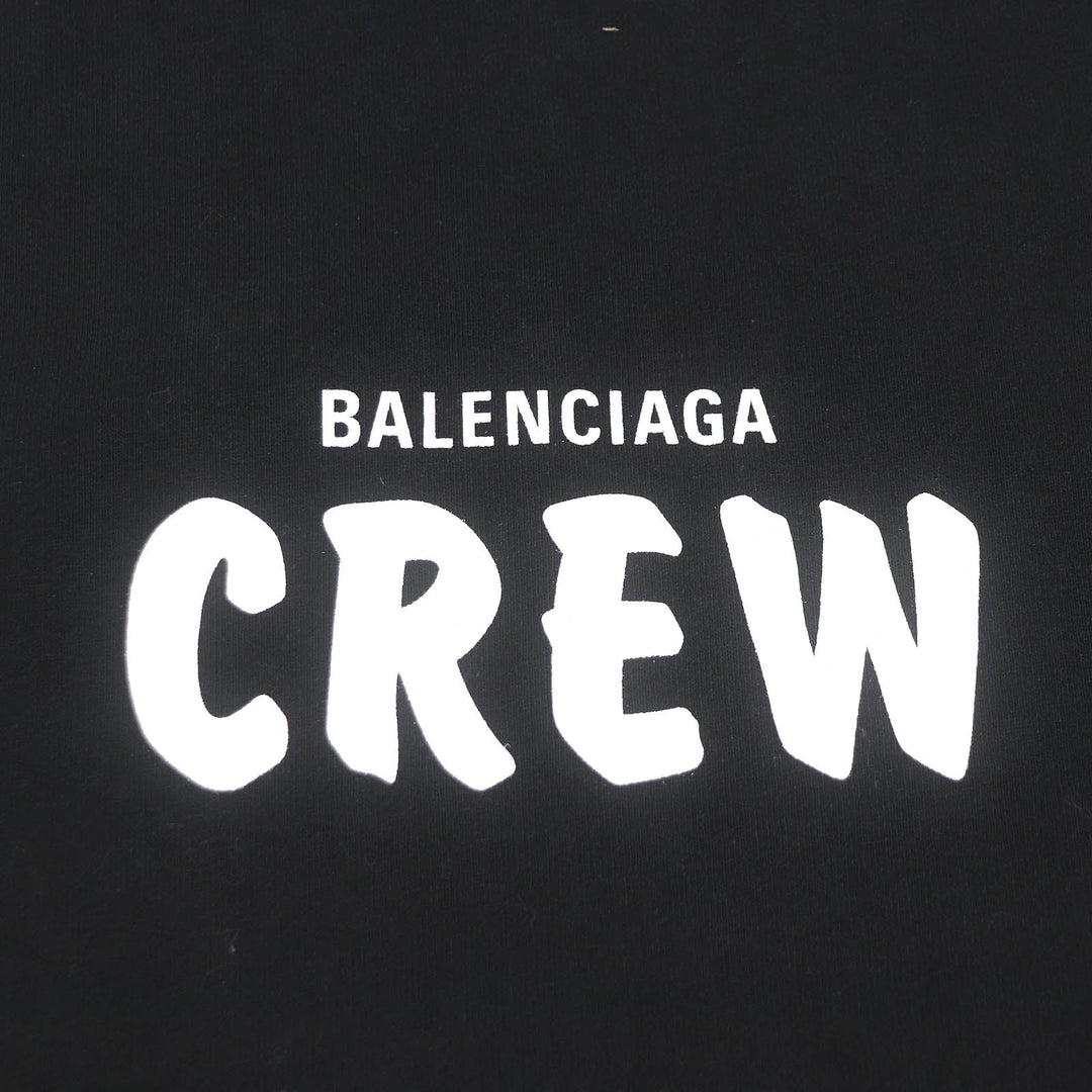 BALENCIAGA Short sleeve T-shirt 620941 Main: 100% cotton black mens XS Used Authentic