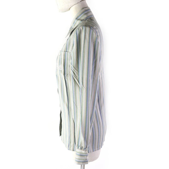 CELINE Long sleeve shirt Main: 100% silk multicolor Women 38 Used Authentic