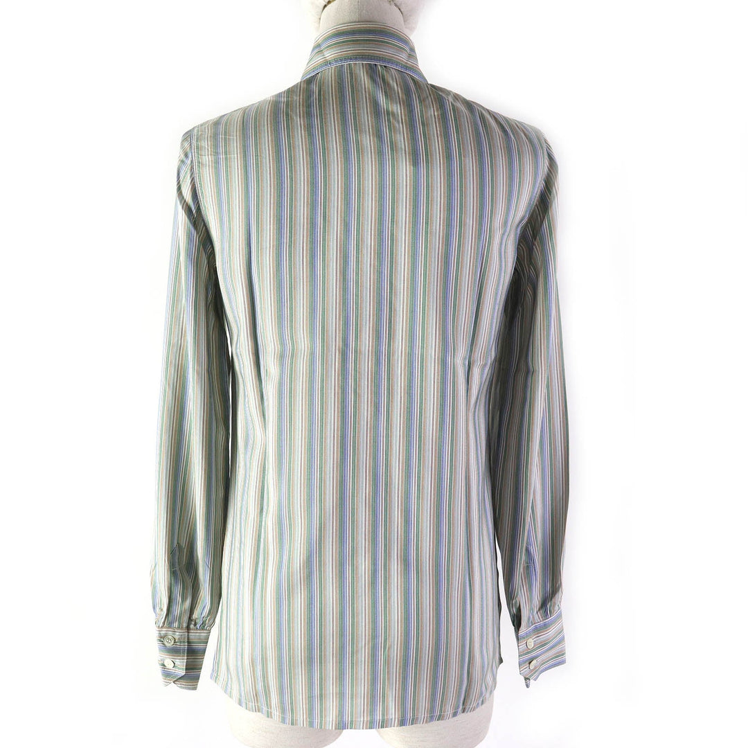 CELINE Long sleeve shirt Main: 100% silk multicolor Women 38 Used Authentic