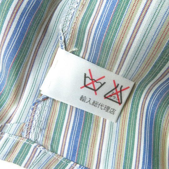 CELINE Long sleeve shirt Main: 100% silk multicolor Women 38 Used Authentic