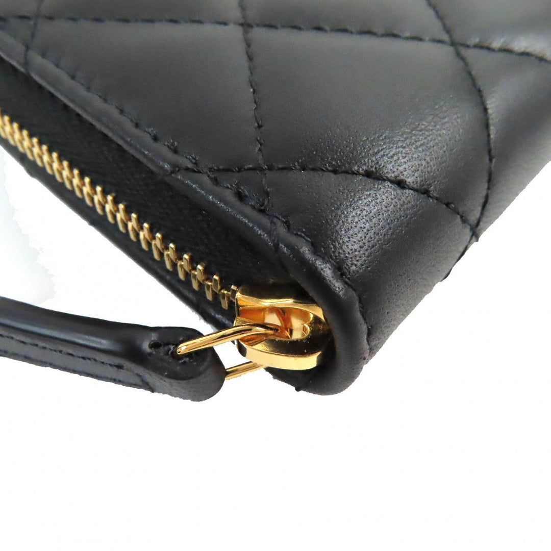 CHANEL Coin case AP0216 Main: Leather black Classic zip coin purse Women Used Authentic