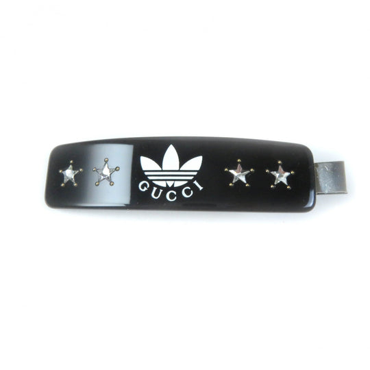 GUCCI hair accessory 702940 plastic black Adidas collaboration hair clip