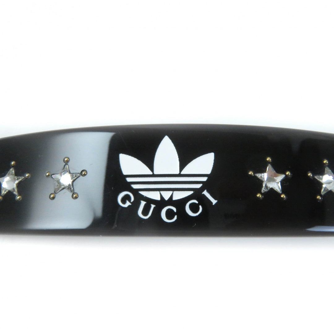 GUCCI hair accessory 702940 plastic black Adidas collaboration hair clip