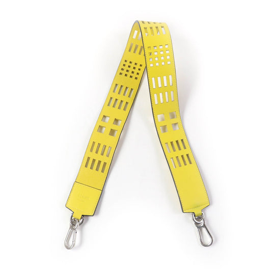 LOEWE Shoulder strap Main: Leather yellow Women Used Authentic