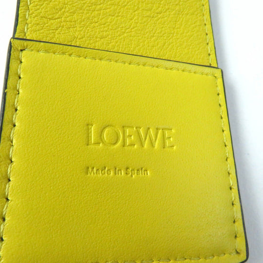 LOEWE Shoulder strap Main: Leather yellow Women Used Authentic