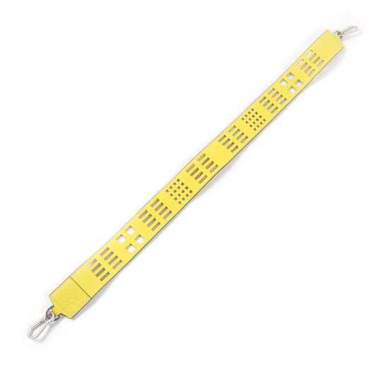 LOEWE Shoulder strap Main: Leather yellow Women Used Authentic