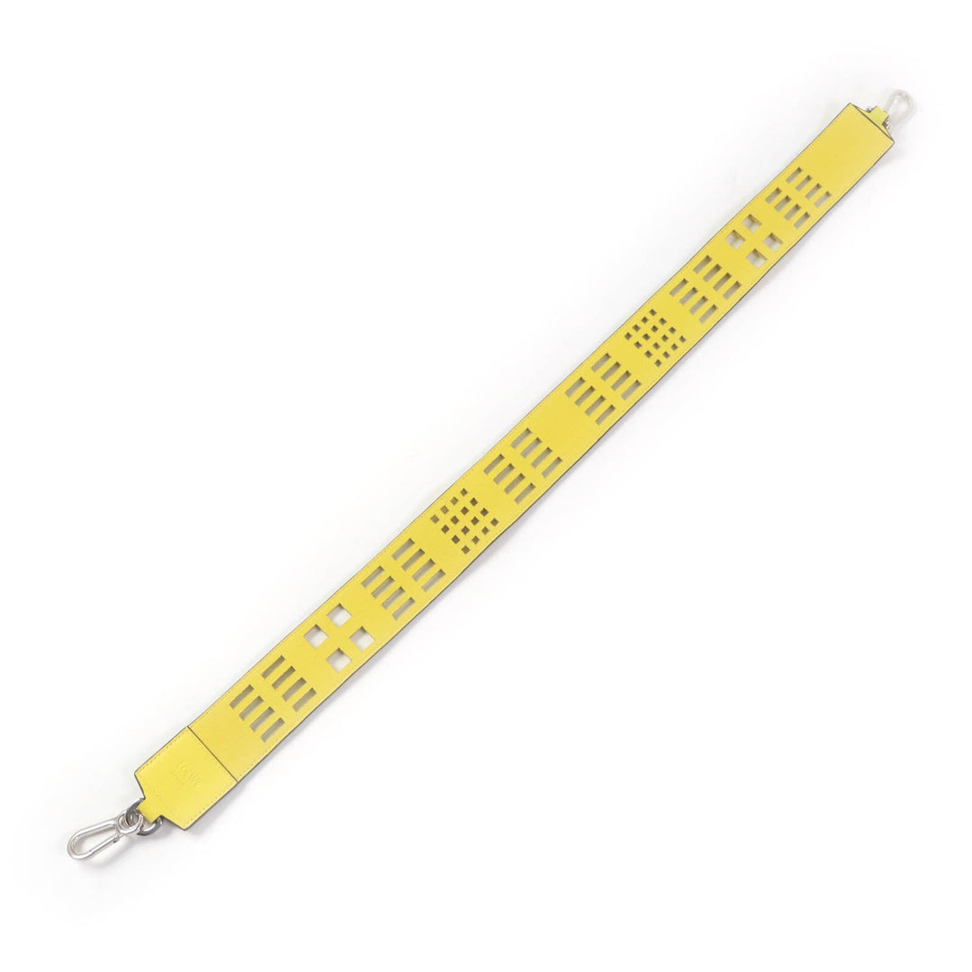 LOEWE Shoulder strap Main: Leather yellow Women Used Authentic