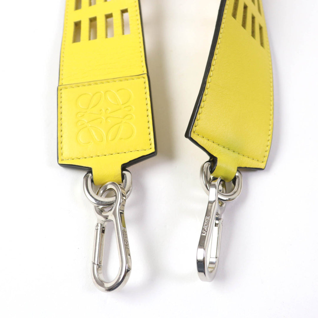 LOEWE Shoulder strap Main: Leather yellow Women Used Authentic
