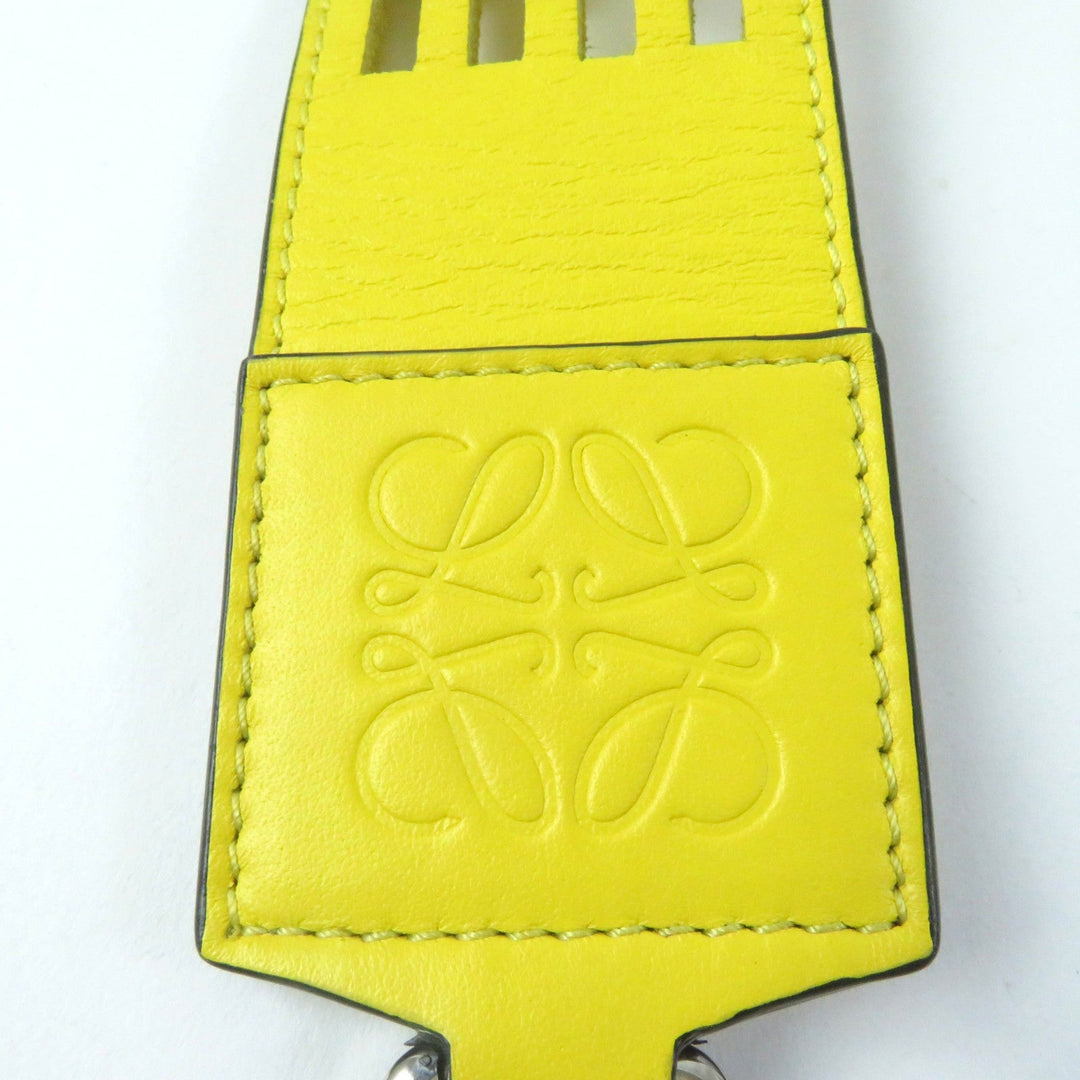 LOEWE Shoulder strap Main: Leather yellow Women Used Authentic