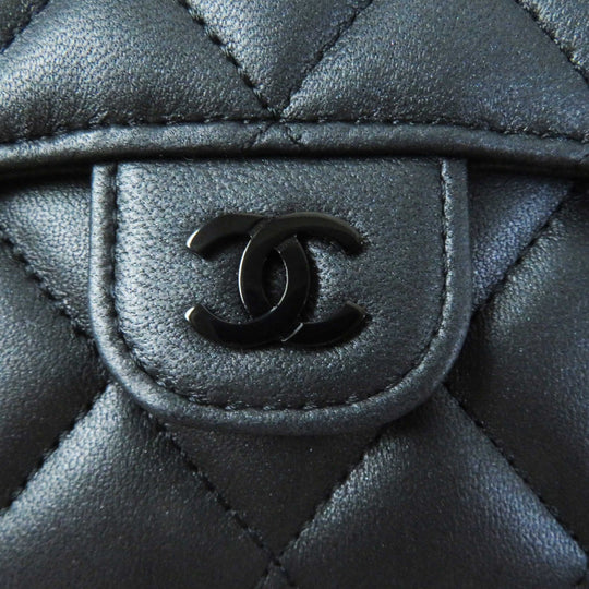 CHANEL Tri-fold wallet AP0231 Main: Leather black Timeless Classic Small Flap Wallet Women Used Authentic