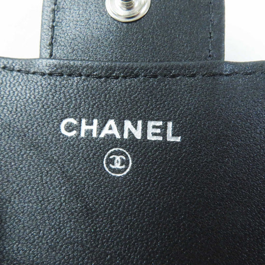 CHANEL Tri-fold wallet AP0231 Main: Leather black Timeless Classic Small Flap Wallet Women Used Authentic