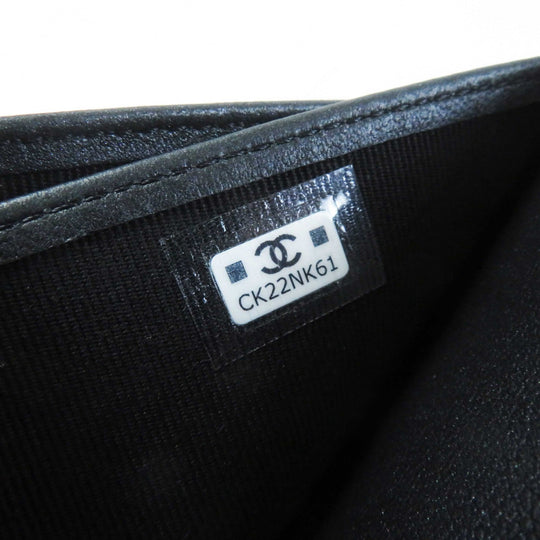 CHANEL Tri-fold wallet AP0231 Main: Leather black Timeless Classic Small Flap Wallet Women Used Authentic