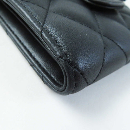 CHANEL Tri-fold wallet AP0231 Main: Leather black Timeless Classic Small Flap Wallet Women Used Authentic