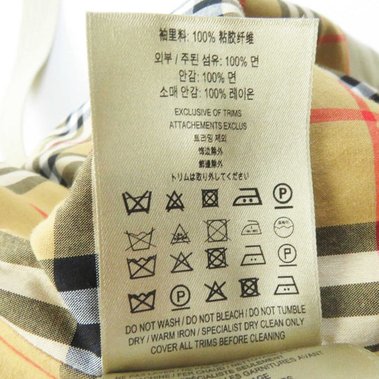 BURBERRY trench coat Outer: 100% cotton, Lining: 100% cotton, Sleeve lining: 100% rayon beige THE KENSINGTON Women 38 Used Authentic