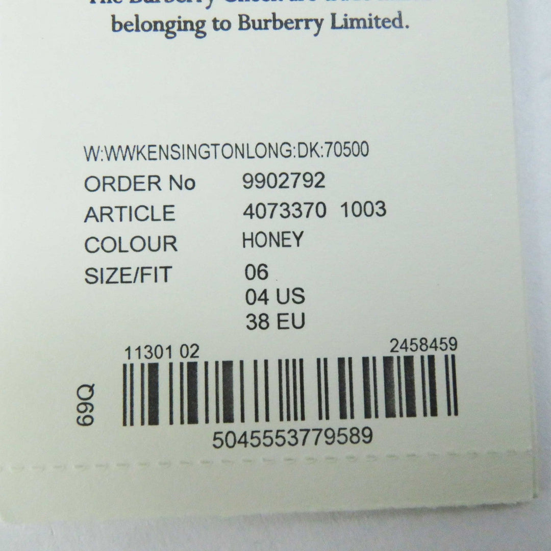 BURBERRY trench coat Outer: 100% cotton, Lining: 100% cotton, Sleeve lining: 100% rayon beige THE KENSINGTON Women 38 Used Authentic