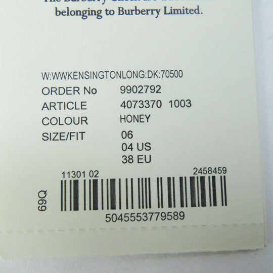 BURBERRY trench coat Outer: 100% cotton, Lining: 100% cotton, Sleeve lining: 100% rayon beige THE KENSINGTON Women 38 Used Authentic