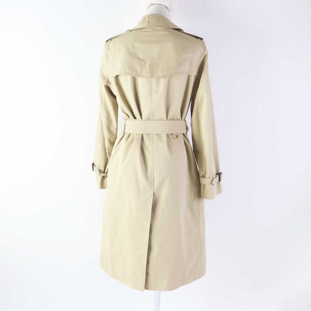 BURBERRY trench coat Outer: 100% cotton, Lining: 100% cotton, Sleeve lining: 100% rayon beige THE KENSINGTON Women 38 Used Authentic