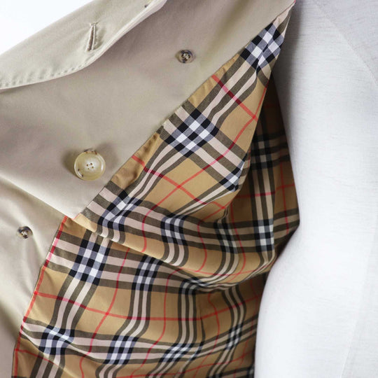 BURBERRY trench coat Outer: 100% cotton, Lining: 100% cotton, Sleeve lining: 100% rayon beige THE KENSINGTON Women 38 Used Authentic