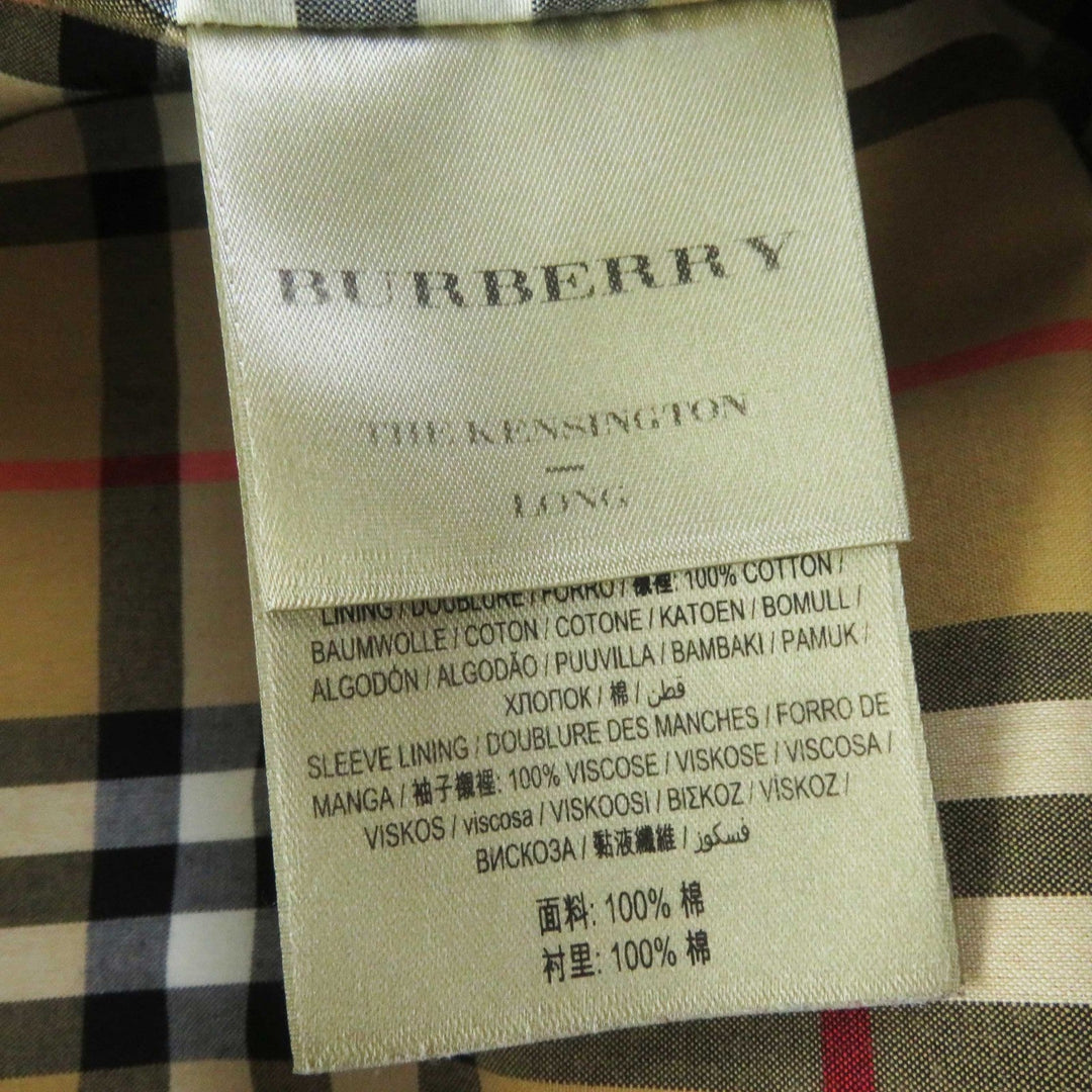 BURBERRY trench coat Outer: 100% cotton, Lining: 100% cotton, Sleeve lining: 100% rayon beige THE KENSINGTON Women 38 Used Authentic