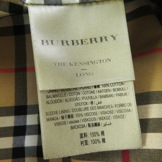 BURBERRY trench coat Outer: 100% cotton, Lining: 100% cotton, Sleeve lining: 100% rayon beige THE KENSINGTON Women 38 Used Authentic