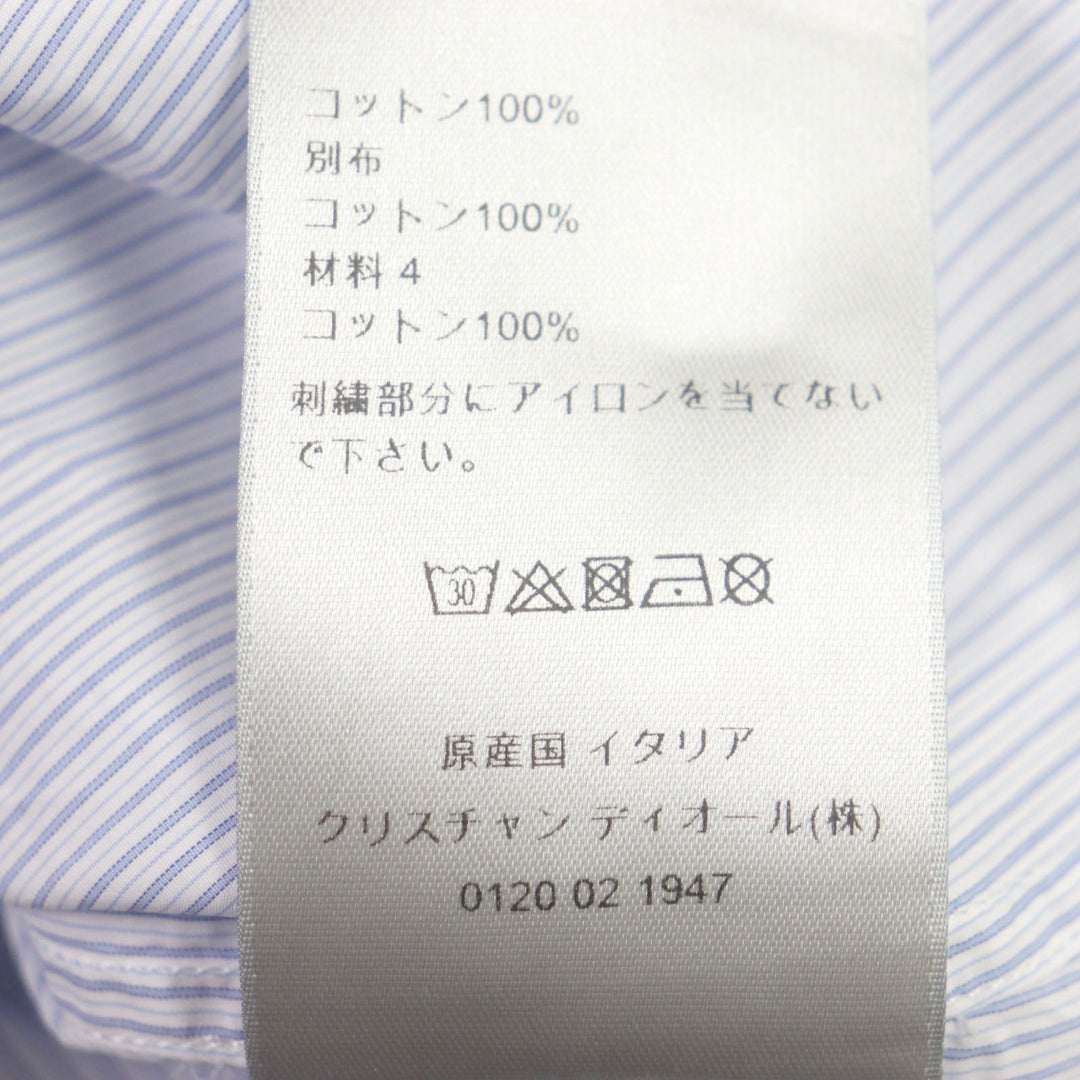 Dior HOMME Long sleeve shirt 113C528C5026 Main: 100% cotton blue mens 37 Used Authentic