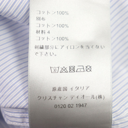 Dior HOMME Long sleeve shirt 113C528C5026 Main: 100% cotton blue mens 37 Used Authentic