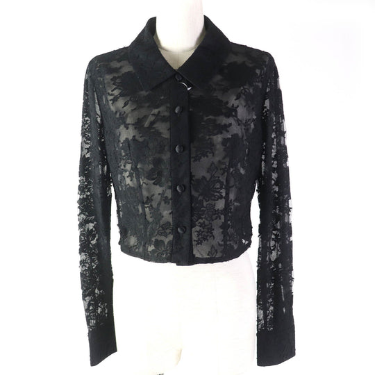 Rene Jacket 6111120 Main: 76% cotton, Main: 24% nylon, Other fabric: 100% silk, Tulle: 100% polyester, Ribbon tape: 100% polyester black Women 36 Used Authentic
