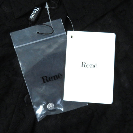 Rene Jacket 6111120 Main: 76% cotton, Main: 24% nylon, Other fabric: 100% silk, Tulle: 100% polyester, Ribbon tape: 100% polyester black Women 36 Used Authentic