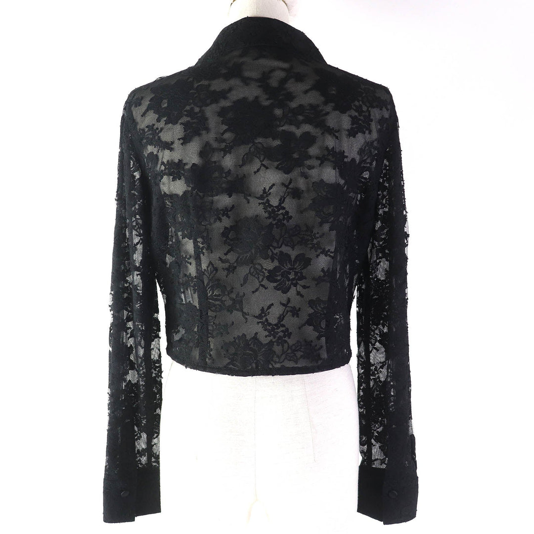 Rene Jacket 6111120 Main: 76% cotton, Main: 24% nylon, Other fabric: 100% silk, Tulle: 100% polyester, Ribbon tape: 100% polyester black Women 36 Used Authentic