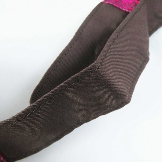 HERMES Tote Bag Buffle Skipper Silk Chocolat Silky pop Chasse En Inde Indian Hunting Women Used Authentic