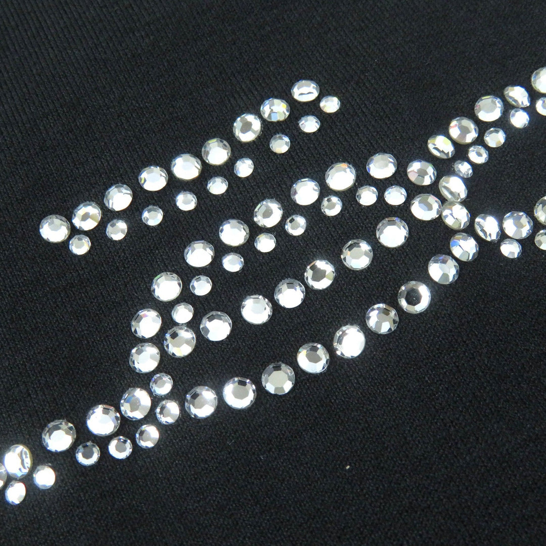 LEONARD FASHION Cut Main: 92% cotton, Main: 8% polyurethane, Decoration: rhinestones Black White Women M Used Authentic