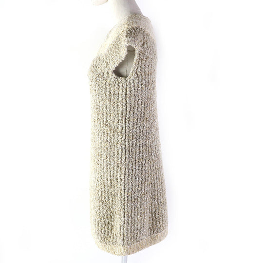 CHANEL one piece P61623K47214 Main: 60% wool, 13% nylon, 12% polyester, 7% cotton, 3% silk, 3% polyester metal, 2% paper Beige type Women 34 Used Authentic