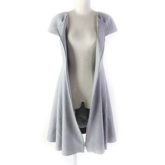 FOXEY NEW YORK COLLECTION one piece 39236 Outer material: 63% polyester, Outer material: 27% rayon, Outer material: 7% cotton, Outer material: 3% polyurethane, Lining: 100% cupra gray Women 38 Used Authentic