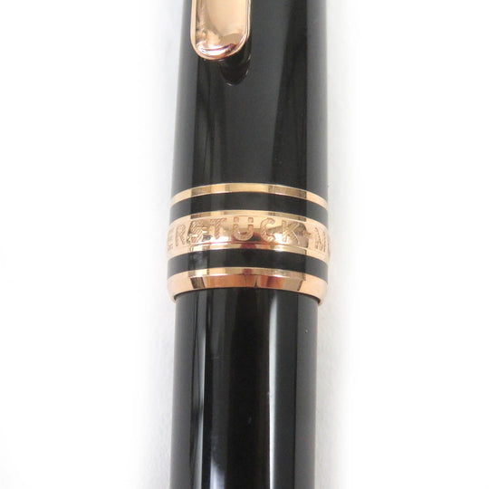 MONTBLANC Ballpoint pen Resin, Gold Plated black mens Used Authentic