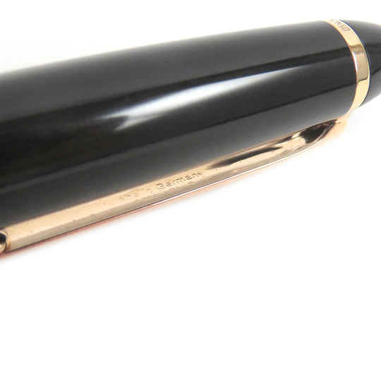 MONTBLANC Ballpoint pen Resin, Gold Plated black mens Used Authentic