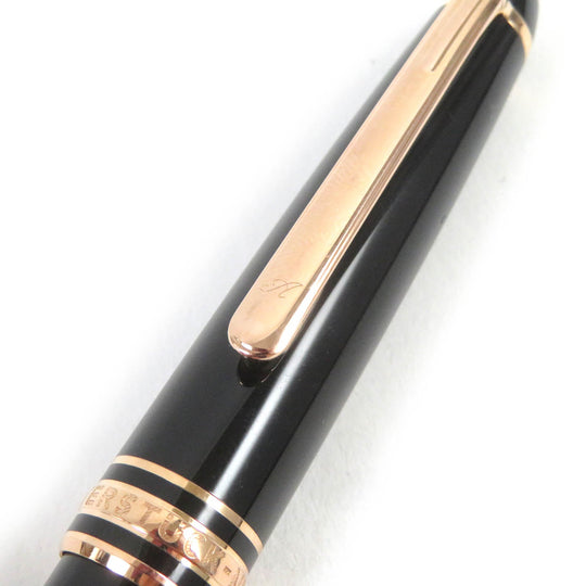 MONTBLANC Ballpoint pen Resin, Gold Plated black mens Used Authentic