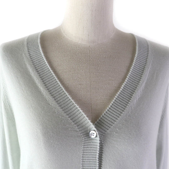 Loro Piana cardigan FAL2551 Main: 100% cashmere Light blue Women 40 Used Authentic