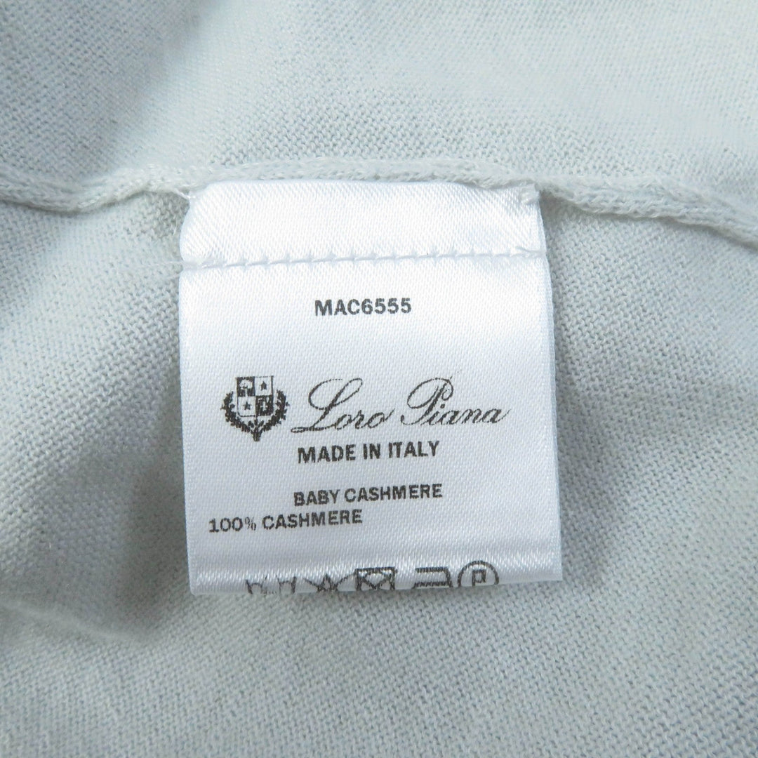 Loro Piana cardigan FAL2551 Main: 100% cashmere Light blue Women 40 Used Authentic