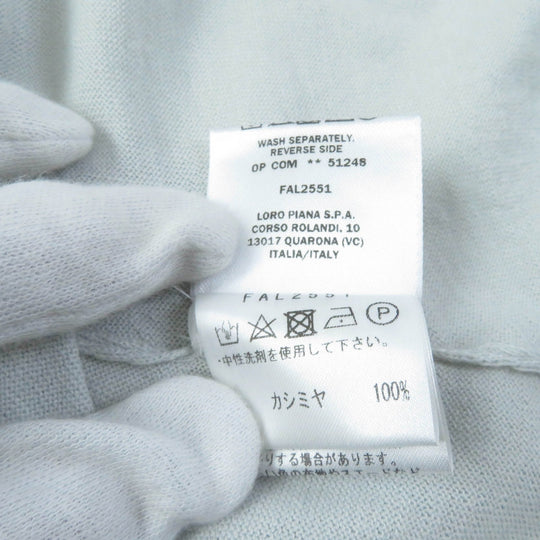 Loro Piana cardigan FAL2551 Main: 100% cashmere Light blue Women 40 Used Authentic